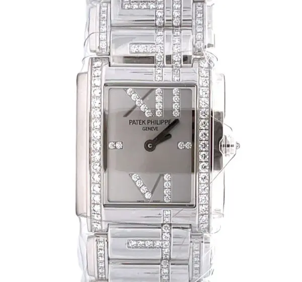 Patek Philippe Ladies Twenty-4 White Gold Diamonds front