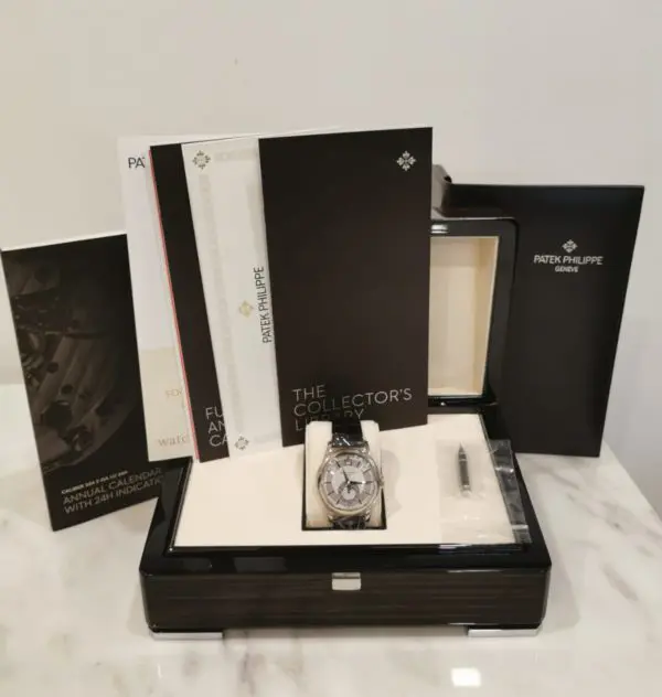 Patek Philippe 40mm “Grey Dial” Annual Calendar White Gold in box