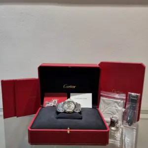 Cartier 41mm Pasha De Cartier Skeleton Steel in box