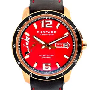 Chopard Mille Miglia GTS Power Control 43mm Rose Gold Red Dial Limited 100 Pcs front