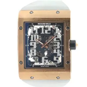 Richard Mille 38 x 49.8mm Automatic Ultra Flat Rose Gold front