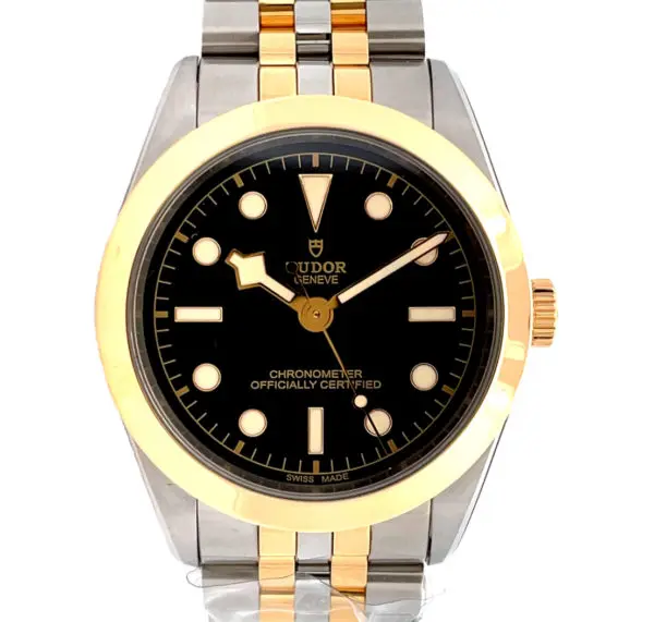 Tudor 39mm Black Bay S&G Steel and Yellow Gold front