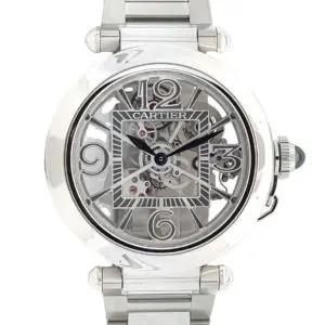 Cartier 41mm Pasha De Cartier Skeleton Steel front