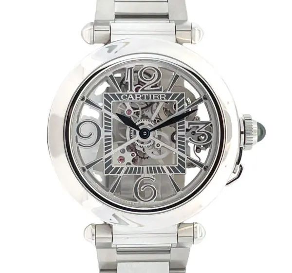 Cartier 41mm Pasha De Cartier Skeleton Steel front