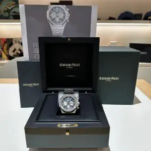 Audemars Piguet Royal Oak 41mm “Black Dial” Chronograph Date Steel in box