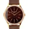 Patek Philippe 33mm Ladies Calatrava “Brown Dial” Rose Gold front