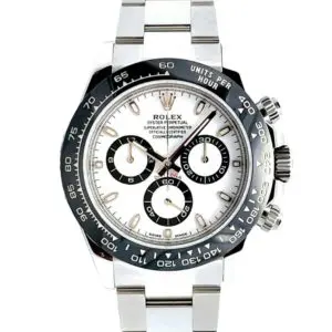 Rolex 40mm Cosmograph Daytona “White Panda” Steel front