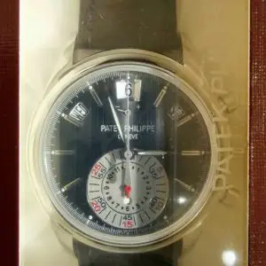 Patek Philippe 40.5mm “Double Sealed” “Grey Dial” Annual Calendar Chronograph Platinum 