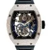 Richard Mille 48.15 x 40.1mm Manual Winding Tourbillon Snow Setting White Gold front