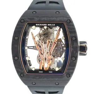 Richard Mille 42.7 x 49.9mm Manual Winding Flying Tourbillon (Limited 50pcs) Carbon TPT & Titanium front