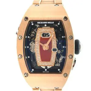 Richard Mille Ladies 52.20 x 34.40mm Oversize Date Full Rose Gold Bracelet