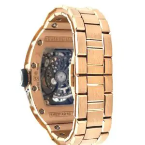 Richard Mille Ladies 52.20 x 34.40mm Oversize Date Full Rose Gold Bracelet 