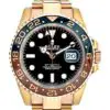 Rolex 40mm GMT-Master II “Rootbeer” Full Rose Gold front