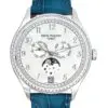 Patek Philippe 38mm Ladies Annual Calendar Moon Phases White Gold front