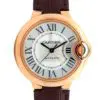 Cartier Ladies 33mm Automatic Ballon Bleu De Cartier Leather Strap Rose Gold front