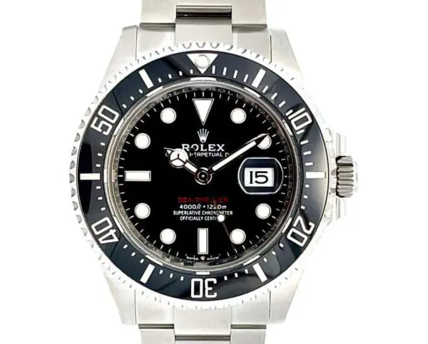 Rolex 43mm Oyster Perpetual Sea-Dweller Black Ceramic and Oystersteel front