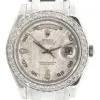 Rolex Day-Date 39mm Masterpiece Meteorite Diamond Dial with Diamond Bezel Platinum