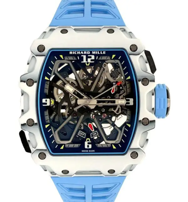 Richard Mille 43.15mm X 49.95mm Automatic Rafael Nadal White Carbon TPT and Quartz TPT 