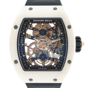 Richard Mille 48.15 x 40.1mm Limited 30pcs Manual Winding Tourbillon Chronograph White Quartz TPT front