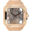 Cartier Santos 39.7mm De Cartier Large Model Skeleton Rose Gold front