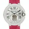 Cartier 39mm Ballon Bleu De Flying Tourbillon Diamond Bezel White Gold