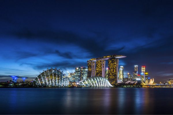 Marina Bay Sands Singapore at night